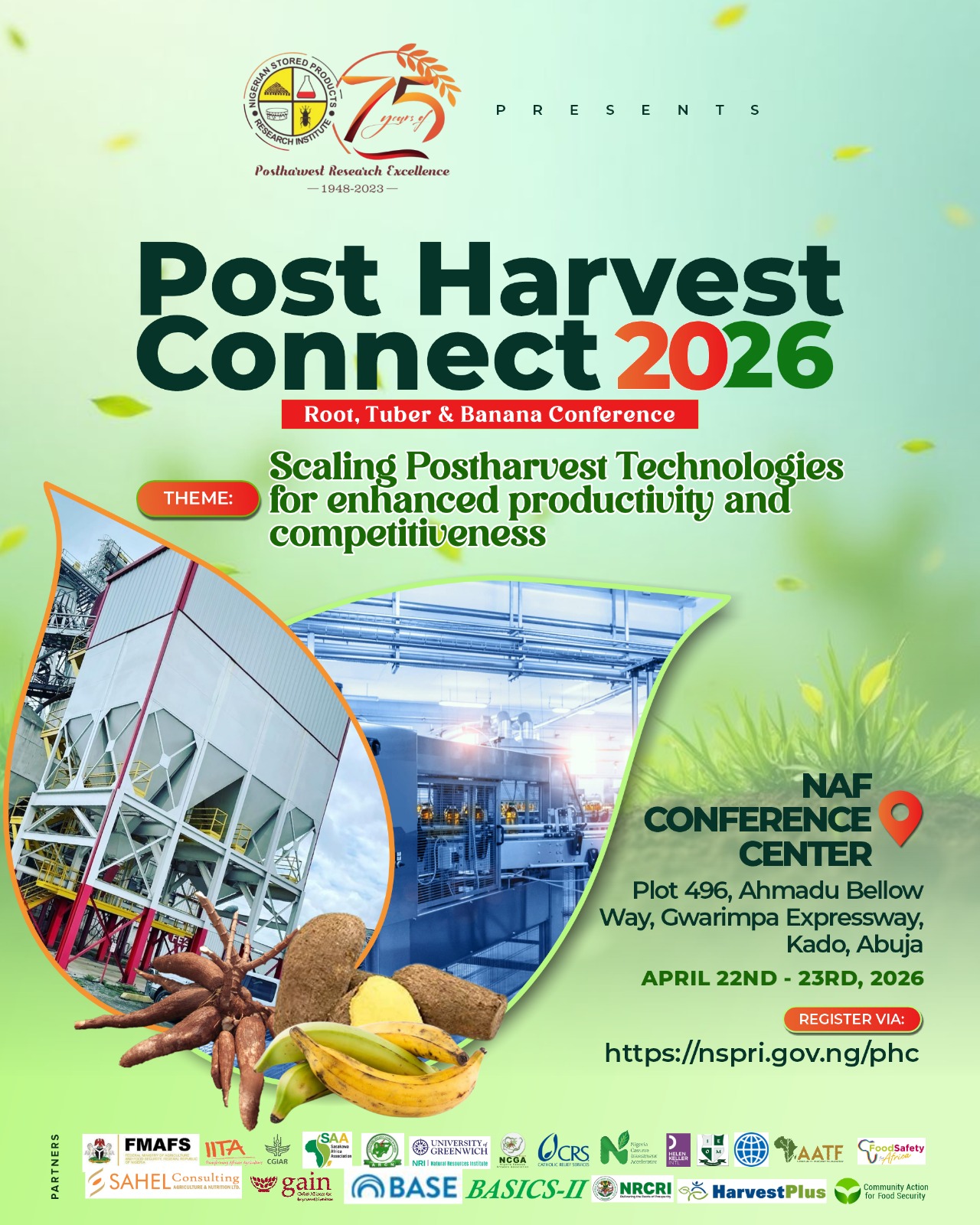 Postharvest connect 2026 Root. Tuber & Banana Conference